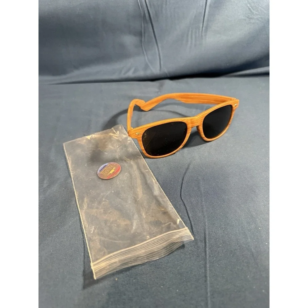 MLB 2021 World Series promotional wood-grain sunglasses
